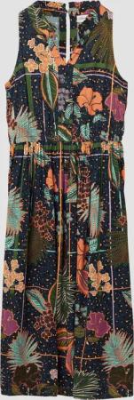 s.Oliver Maxikleid Midikleid aus satinierter Viskose