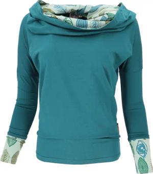 Guru-Shop Longsleeve Lockeres Longshirt aus Bio-Baumwolle,