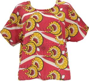 Guru-Shop Longbluse Weites Boho Blusentop mit