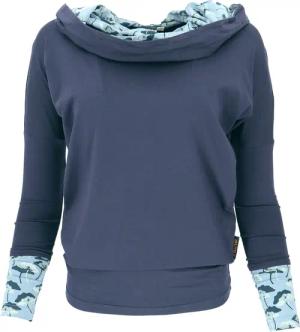 Guru-Shop Longsleeve Lockeres Longshirt aus Bio-Baumwolle,