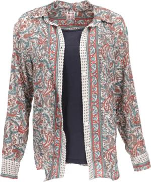 Guru-Shop Longbluse Leichte Boho Bluse, Sommerbluse,