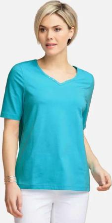 GOLDNER T-Shirt T-Shirt mit charmantem Ausschnitt