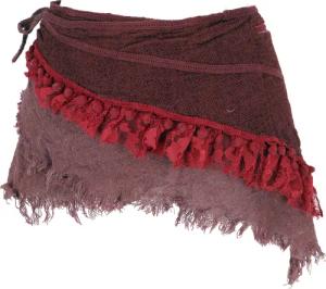 Guru-Shop Minirock Goa Cacheur mit Spitze,