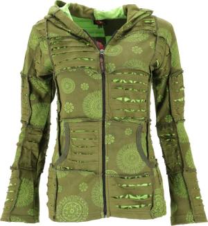 Guru-Shop Langjacke Goa Patchwork Jacke, Boho