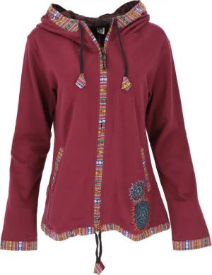 Guru-Shop Langjacke Nepal Ethno Jacke, bestickte