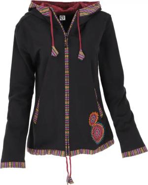Guru-Shop Langjacke Nepal Ethno Jacke, bestickte