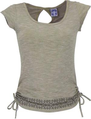 Guru-Shop T-Shirt Yoga -T-Shirt aus Bio-Baumwolle