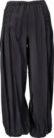 Guru-Shop Relaxhose Luftige Muckhose, Boho Pluderhose,