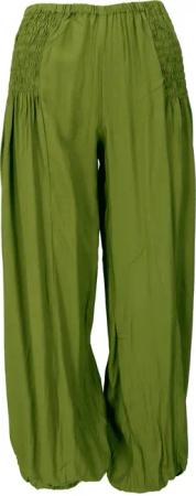 Guru-Shop Relaxhose Luftige Muckhose, Boho Pluderhose,