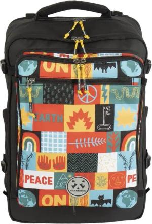 KATTBJØRN Rucksack Flashlight, schwarz, abnehmbare Laptophülle,