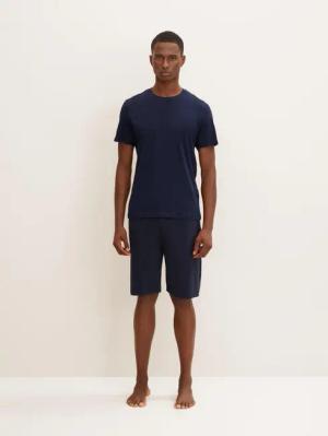 TOM TAILOR Pyjamashorts Pyjama-Shorts aus Jersey-Material