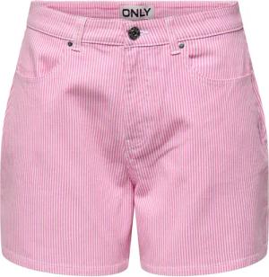 ONLY Bermudas Gestreifte Bermuda mit Knopf