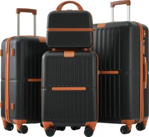 OKWISH Trolleyset Hartschalenkoffer-Set, Hartschalen-Trolley, 4 Rollen,