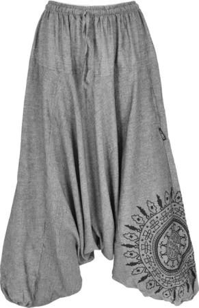 Guru-Shop Relaxhose Haremshose Pluderhose,Pumphose mit Mandala,..