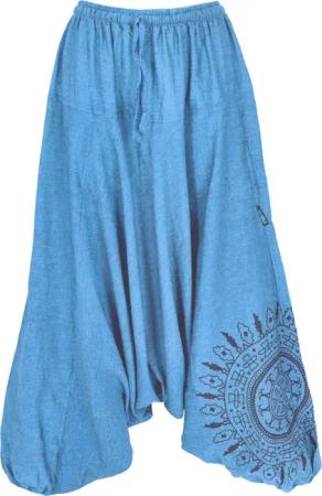 Guru-Shop Relaxhose Haremshose Pluderhose, Pumphose mit