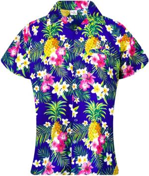 King Kameha Hawaiihemd Pineapple Flowers Funky