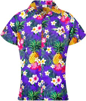 King Kameha Hawaiihemd Pineapple Flowers Funky