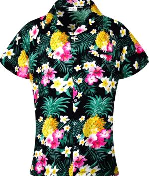 King Kameha Hawaiihemd Pineapple Flowers Funky
