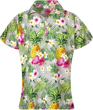 King Kameha Hawaiihemd Pineapple Flowers Funky