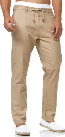 Indicode Leinenhose Veneto leichte Sommerhose mit