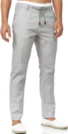 Indicode Leinenhose Veneto leichte Sommerhose mit