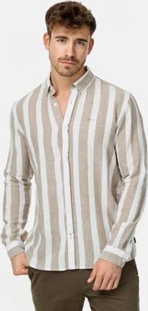 Indicode Langarmhemd Brayden mit Button-Down-Kragen