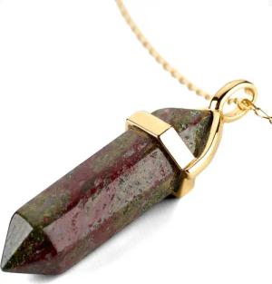LAVISA Kette mit Anhänger Edelstein Halskette