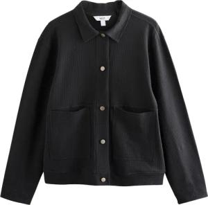 Next Hemdjacke Leichte, geknöpfte Seersucker-Jacke (1-St)