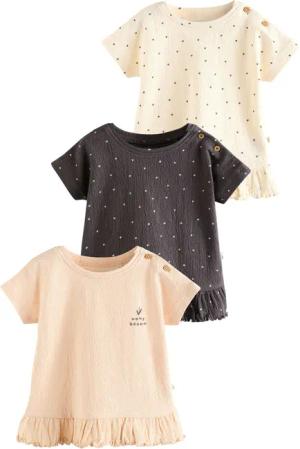 Next T-Shirt Gerippte kurzärmelige Baby Jersey-Tops,