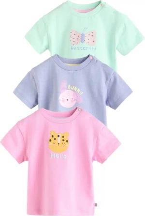 Next T-Shirt Gerippte kurzärmelige Baby Jersey-Tops,