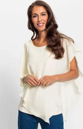 heine Klassische Bluse Crêpebluse