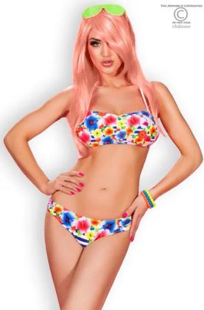 Chilirose Bandeau-Bikini Bikini Set CR3660 mit
