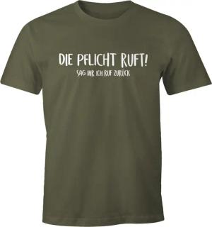 MoonWorks Print-Shirt Herren T-Shirt Die Pflicht