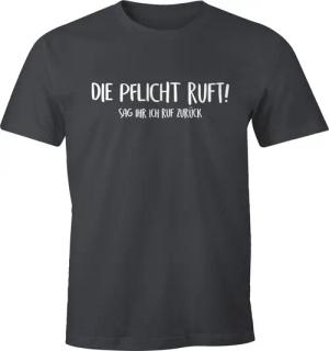 MoonWorks Print-Shirt Herren T-Shirt Die Pflicht