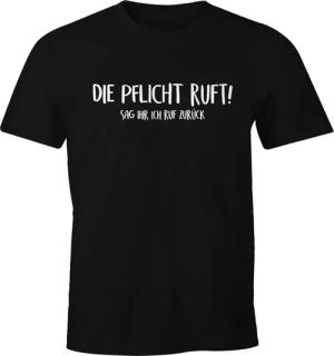 MoonWorks Print-Shirt Herren T-Shirt Die Pflicht