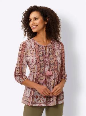 heine Klassische Bluse Druckbluse
