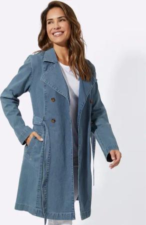 Sieh an! Langmantel Trenchcoat