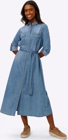 heine Etuikleid Hemdblusenkleid