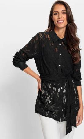 heine Klassische Bluse Spitzenbluse