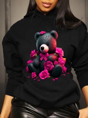 RMK Kapuzenpullover Damen Hoodie Pullover Basic
