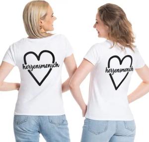 Couples Shop T-Shirt Herzensmensch Best Friends