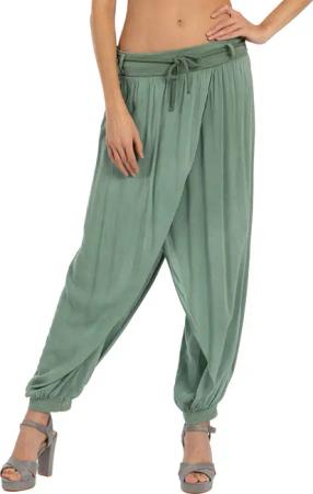 Caspar Stoffhose KHS054 leichte Damen Sommer