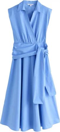 Next Midikleid Kleid mit Flügelärmeln und