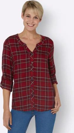 Sieh an! Klassische Bluse Karobluse