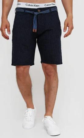 Indicode Chinoshorts Enford mit abnehmbaren, gemusterten