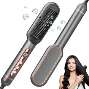 Yuede Glätteisen, Haarglättungsbürste, 2 in 1