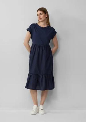 s.Oliver Maxikleid Stufenkleid im Relaxed Fit