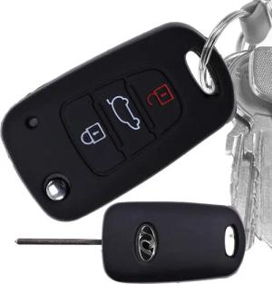 mt-key Schlüsseltasche Autoschlüssel Softcase Silikon Schutzhülle