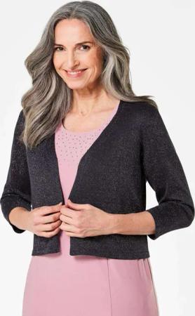 GOLDNER Strickjacke Wunderbar leichter Strick-Bolero