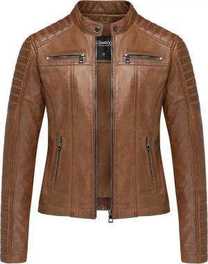 REPUBLIX Lederjacke SKYE Echtleder Damen Biker